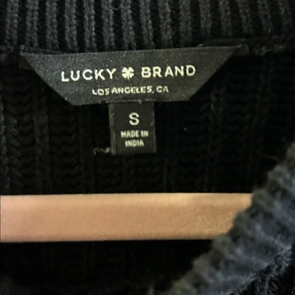 Lucky Brand Floral Embroidered Knit Sweater Size Small - Picture 3 of 3